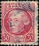 Spain 1935 Characters 30 CTS Carmine Edifil 687. Uploaded by Mike-Bell